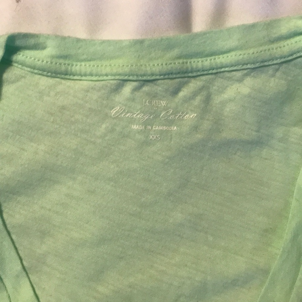 Mint green jcrew factory tee